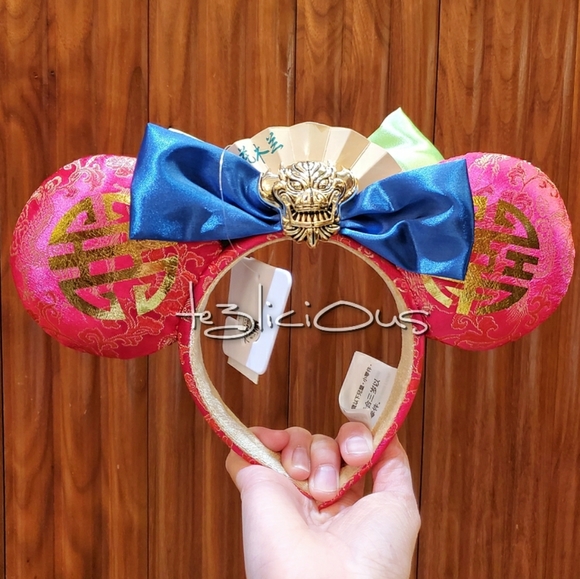 DISNEY PARKS MULAN MINNIE EARS HEADBAND - Picture 2 of 8